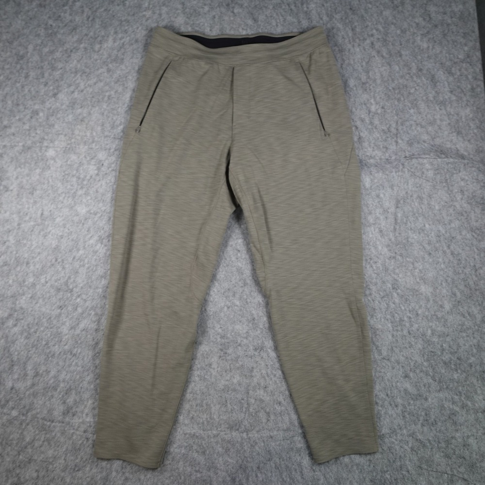 Lululemon Pants Mens Large Olive Green Balancer 27" Everlux Athleisure Lounge